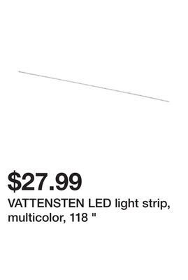 Ikea Vattensten led light strip, multicolor, 118 offer