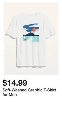 Old Navy Soft-washed graphic t-shirt for men offer