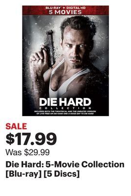 Best Buy Die hard: 5-movie collection [blu-ray] [5 discs] offer