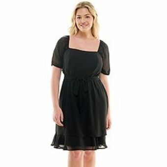 Kohl's Juniors' plus lily rose puff sleeve skater dress offer