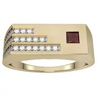 Kohl's Men's 10k gold ruby & diamond accent ring offer