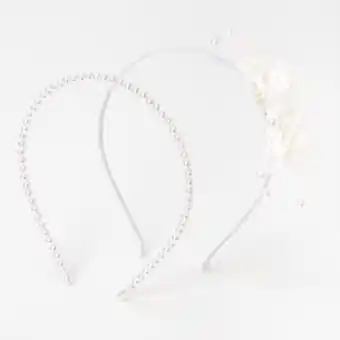 Claire's Claire's club flower pearl headbands - 2 pack offer