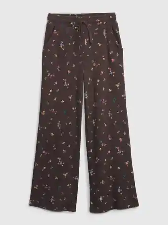 Gap Kids Kids waffle wide leg pants offer