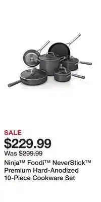 Bed Bath & Beyond Ninja™ foodi™ neverstick™ premium hard-anodized 10-piece cookware set offer
