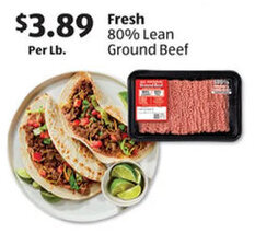 Aldi Fresh 80% Lean Ground Beef offer