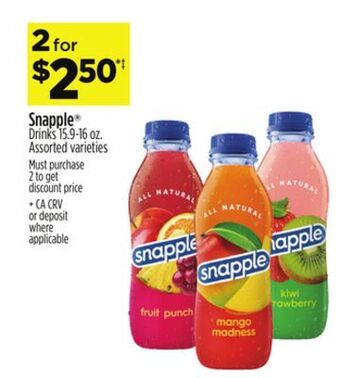 Dollar General Snapple® drinks offer