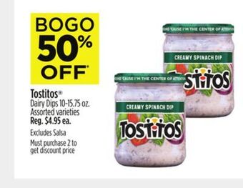 Dollar General Tostitos® dairy dips offer
