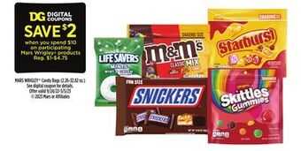 Dollar General Mars wrigley® candy bags offer