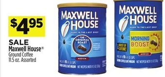 Dollar General Maxwell house® ground coffee offer