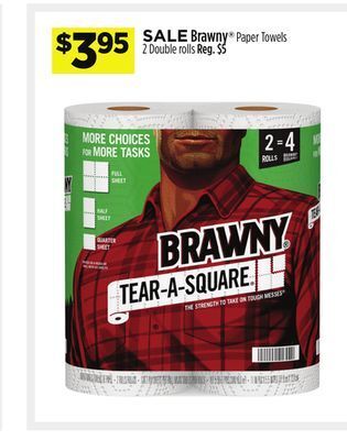 Dollar General Brawny® paper towels offer