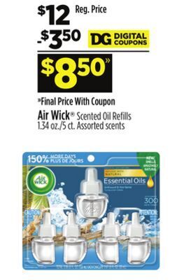 Dollar General Air wick® scented oil refills offer