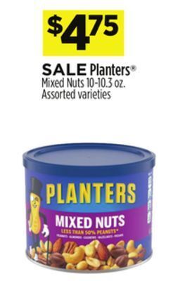 Dollar General Planters® mixed nuts offer