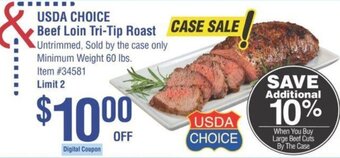 Smart & Final USDA Choice Beef Loin Tri-Tip Roast offer