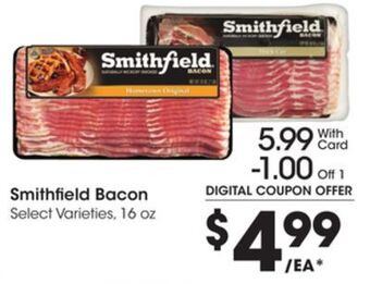 Kroger Smithfield bacon offer