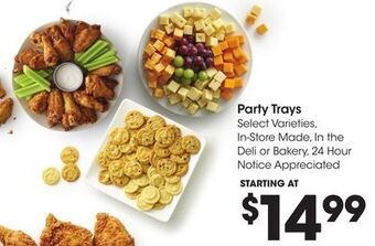 Kroger Party trays offer