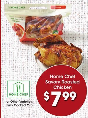 Kroger Home chef savory roasted chicken offer