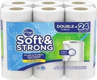 Kroger Kroger soft & strong bath tissue offer