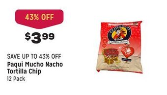 Grocery Outlet Mucho nacho tortilla chip offer