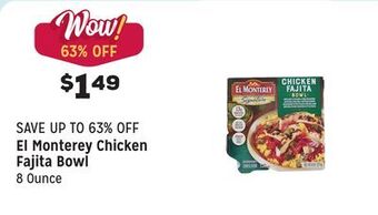 Grocery Outlet Chicken fajita bowl offer