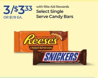 Rite Aid Select single serve candy bars offer