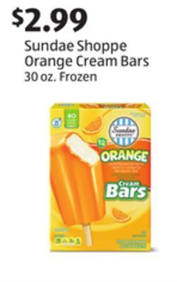 Aldi Sundae shoppe orange cream bars offer