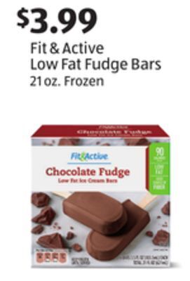 Aldi Fit & active low fat fudge bars offer