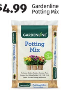 Aldi Gardenline potting mix offer