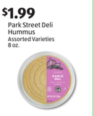 Aldi Park street deli hummus offer