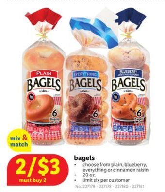 Lidl Bagels offer