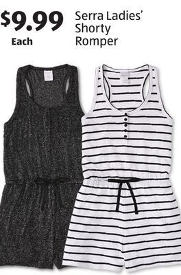 Aldi Serra ladies' shorty romper offer