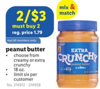 Lidl Peanut butter offer