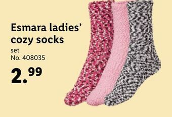 Lidl Esmara ladies' cozy socks offer