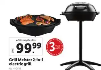 Lidl Grill meister 2-in-1 electric grill offer