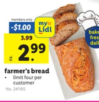 Lidl Farmer's bread offer