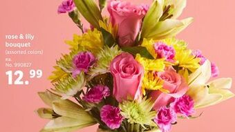 Lidl Rose & lily bouquet offer
