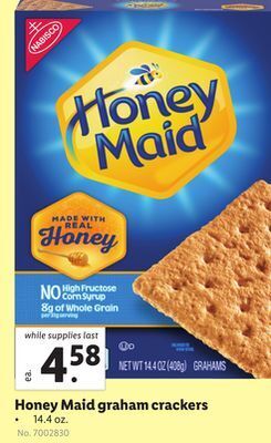Lidl Honey maid graham crackers offer