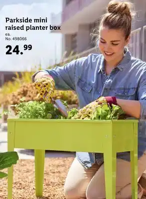 Lidl Parkside mini raised planter box offer