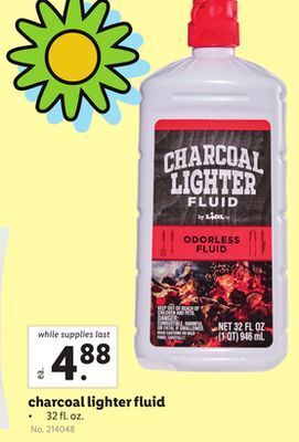 Lidl Charcoal lighter fluid offer