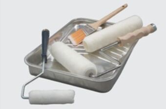 The Home Depot 8 pc paint tray set offer