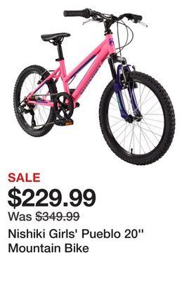 Dick's Sporting Goods Nishiki girls' pueblo 20'' mountain bike offer