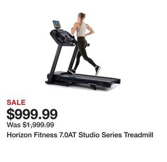 Dick's Sporting Goods Horizon fitness 7.0at studio series treadmill offer