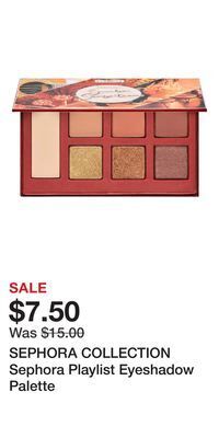 Kohl's Sephora collection sephora playlist eyeshadow palette offer