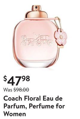 Walmart Coach floral eau de parfum, perfume for women offer