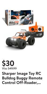 Walmart Sharper image toy rc bulldog buggy remote control off-roader, rechargeable battery, rugged body panels, 2.4 ghz long range wi offer
