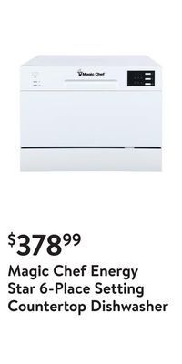 Walmart Magic chef energy star 6-place setting countertop dishwasher offer