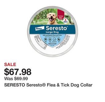Petsmart Seresto® flea & tick dog collar offer