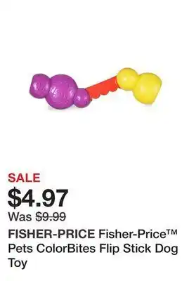 Petsmart Fisher-price™ pets colorbites flip stick dog toy offer