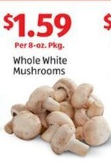 Aldi Whole White Mushrooms offer