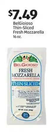Aldi BelGioioso Thin-Sliced Fresh Mozzarella 16 oz offer