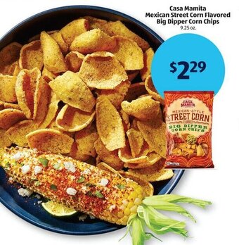 Aldi Casa Mamita Mexican Street Corn Flavored Big Dipper Corn Chips offer